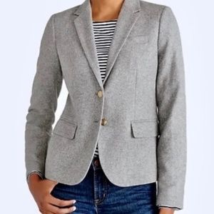 J. Crew schoolboy wool blend blazer in light grey
